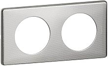 Рамка универсальная Legrand Celiane 2-м. металл сильвер пунктум  картинка